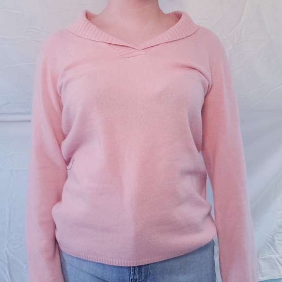 Blush pink cashmere sweater - Picture 3 of 3